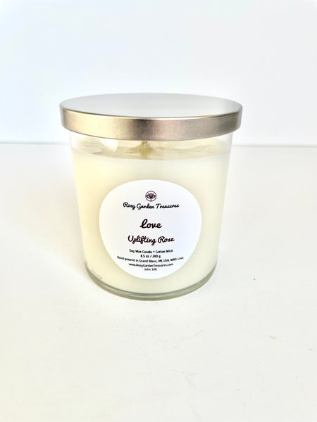 Love - Uplifting Rose Soy Wax Candle