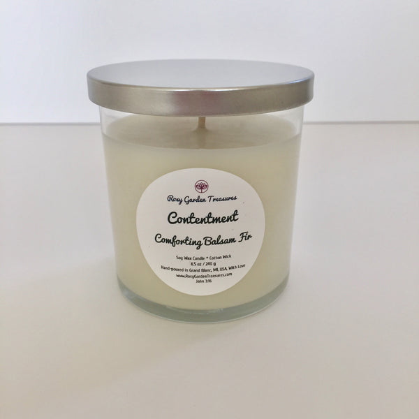 Contentment - Comforting Balsam Fir Soy Wax Candle